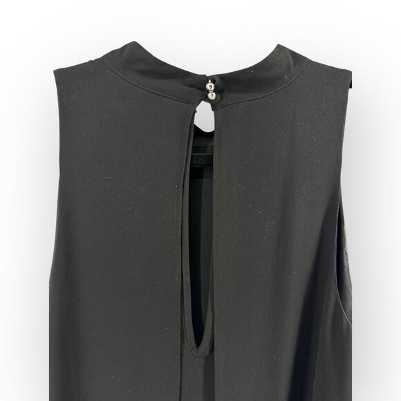 Naked Zebra Ladies Black Sleeveless A-Symmetrical Fringe Layered Dress | Sz M - Picture 4 of 6